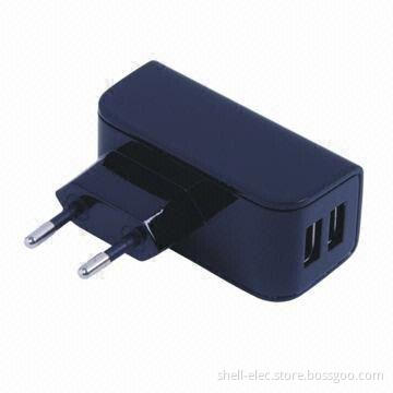 USB Universal Travel Charger for Mobile Phones and Digital Cameras, with 5V Output Voltage